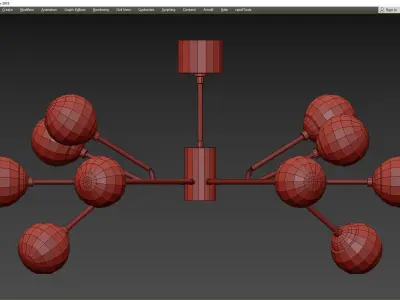 DALLAS CHANDELIER Low-poly 3D model
