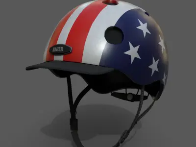 Helmet spot Generic camp human Hat 3d model  Low-poly 3D model