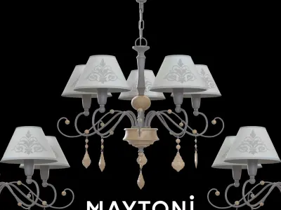 Chandelier Milea ARM132-PL-05-GR Maytoni Classic Free 3D model