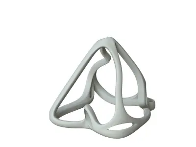 SciFi Cube Object No 62341 Low Poly Shape Low-poly 3D model