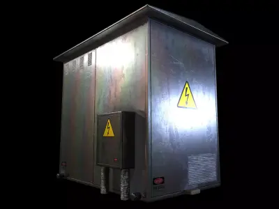 Transformer box - Gest Low-poly 3D model