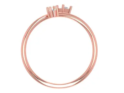 Women Light Weight Band Ring 3D print model 5