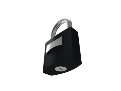 Free Padlock Free low-poly 3D model