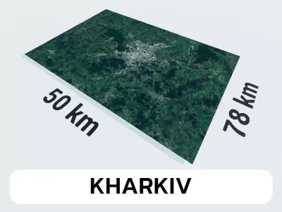 Kharkiv Ukraine City Landscape 3D Model 3D model