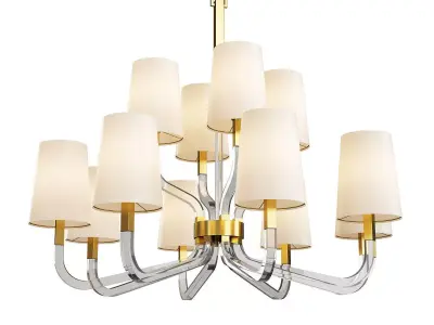 Reagan Chandelier Low-poly 3D model