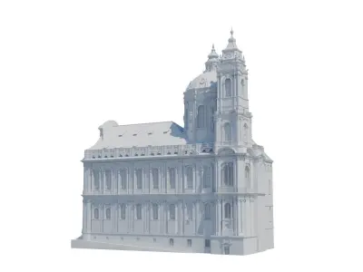 Prague church 3D print model
