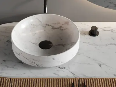 Inbani Grate Vanity Unit Set 9 3D model