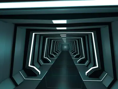 Corridor Interior 3D model get