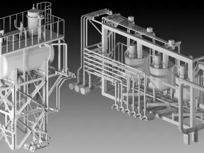 12 Factory Props-High detail 3d models- Vol 04 Low-poly 3D model