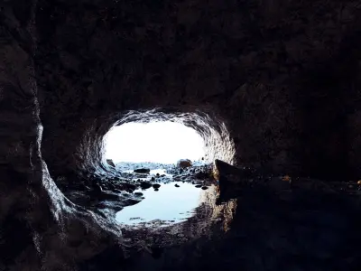 Cave 3 with water 3D model