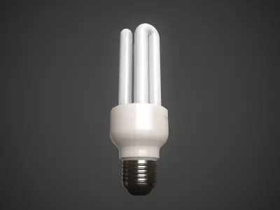 Bulb Lamp Light Low-poly 3D model