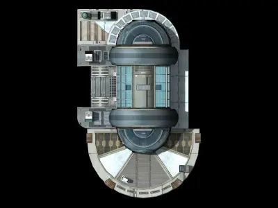 Spacecraft - small ground construction 07 3D model