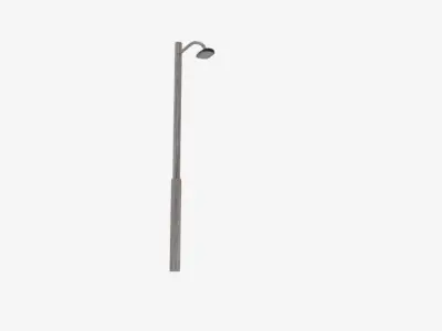 Rust Lamp Pole Low-poly 3D model purchase