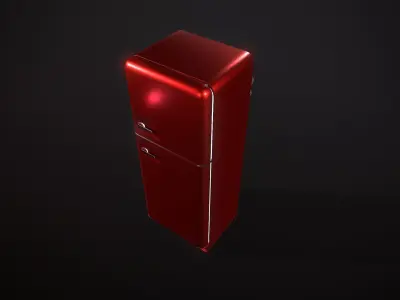 Fridge vending machine Low-poly 3D model