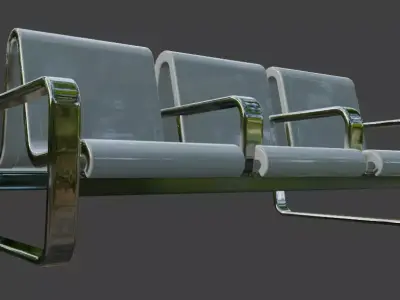 Waiting Bench 3D model