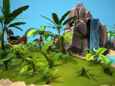 Pirates Story Low-poly 3D model