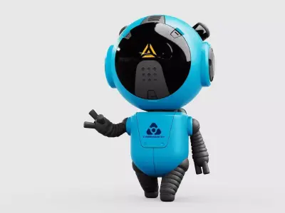 TOON  BOT ECHO RIGGED 3D model
