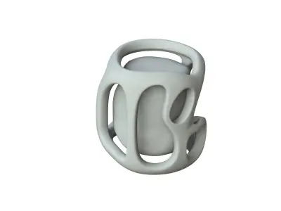 SciFi Shape Object Low Poly Low-poly 3D model 9