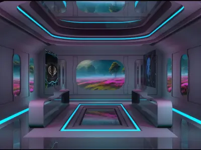 Sci Fi Room 3D model