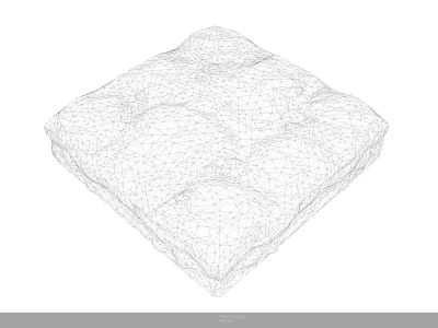 Stylized Sand Stone Floor Game Ready - AI Low-poly 3D model