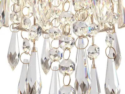  Nobranded Mini Crystal Chandelier Flush Mount Ceiling Light 3D model