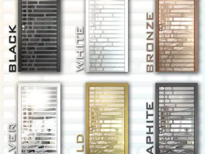 Mirrored door 01 Low-poly 3D model