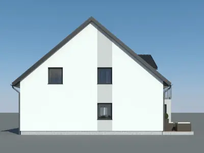 Family House 3D model 4