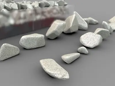 Sandstone Package Low-poly 3D model