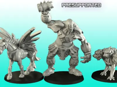 Scifi greek creatures 3D print model