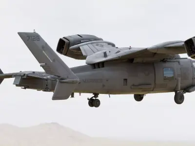 Blackhawk Tiltrotor Tactical Transport STOVL Aircraft Concept 3D model