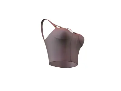 Bra Top v1 002 Low-poly 3D model