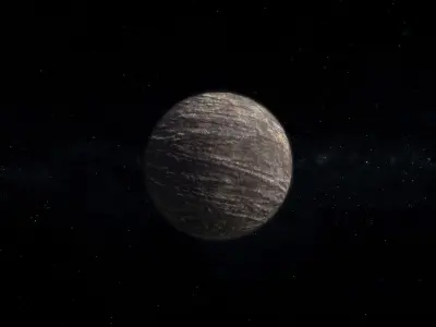 Barren Alien Planet 03 Low-poly 3D model