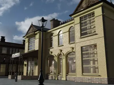 London Cafe - Blue Angel 3D model