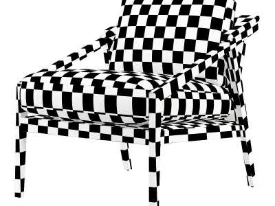 Earl Occasional Chair in Silver Sage Low-poly 3D model