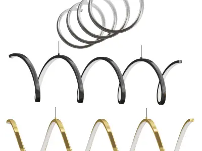 Synergy Linear Pendant 3D model