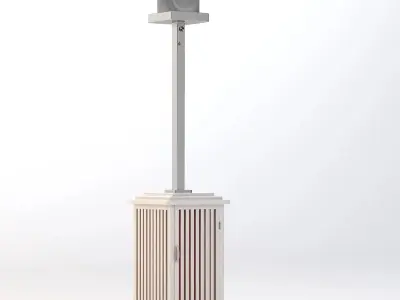 Wooden Look Patio Heater 3D model