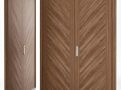 Interior Doors  3d model Low-poly 3D model