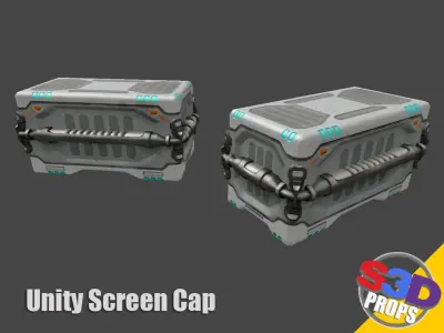scifi big crate1 3D model