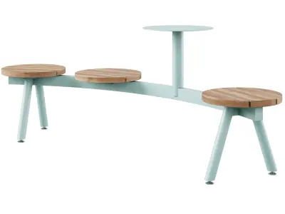 Park benches Morse by mmcite 3D model