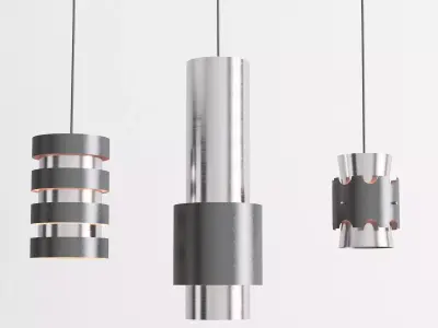 Ceilings pendants set 3D model