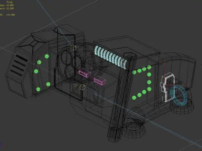 Spaceship - Ground Small Objects 02 3D model