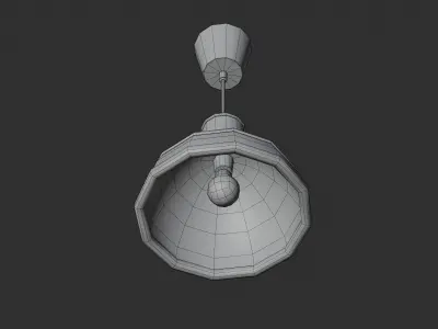 Lamp ceiling 02 3D model
