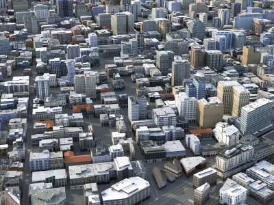 City 67 Low-poly 3D model