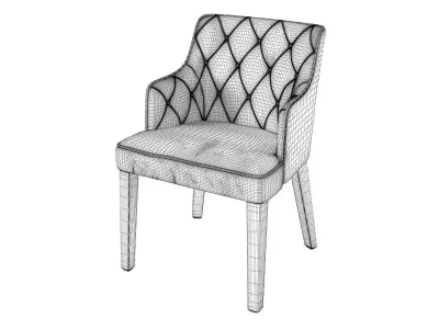 Royale Capitone Chair 3D model