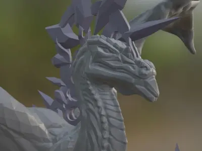 Dragon of Crystal 3D print model