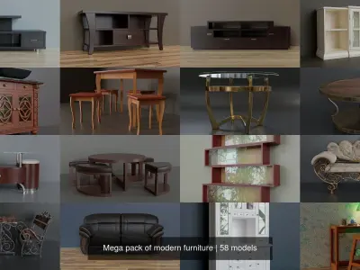 Mega pack of modern furniture