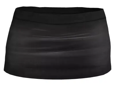 Double Side Slit Mini Skirt Low-poly 3D model