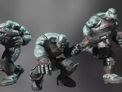 Sci-Fi ORC Low-poly 3D model