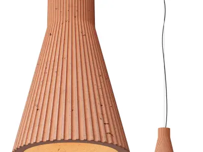 Gant Lights fluted hanging lamp S1 3D model