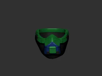 helmet high poly sculpt 3d printable  3D model 93